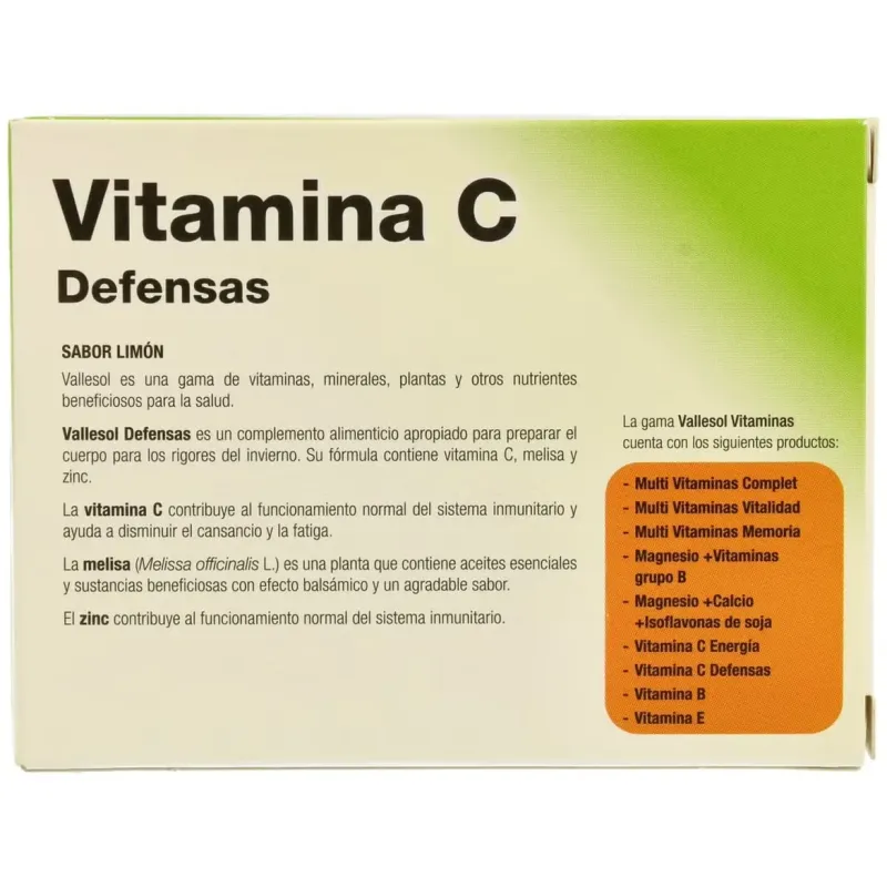 Vallesol vit.c melisa zinc 24comp.masticable | Farmacia Barata Vallesol vit.c melisa zinc 24comp.masticable | Farmacia Barata