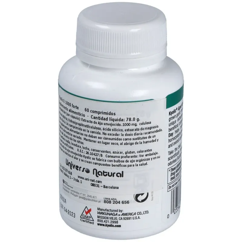 Kyolic forte 1000mg. 60comp. | Farmacia Barata