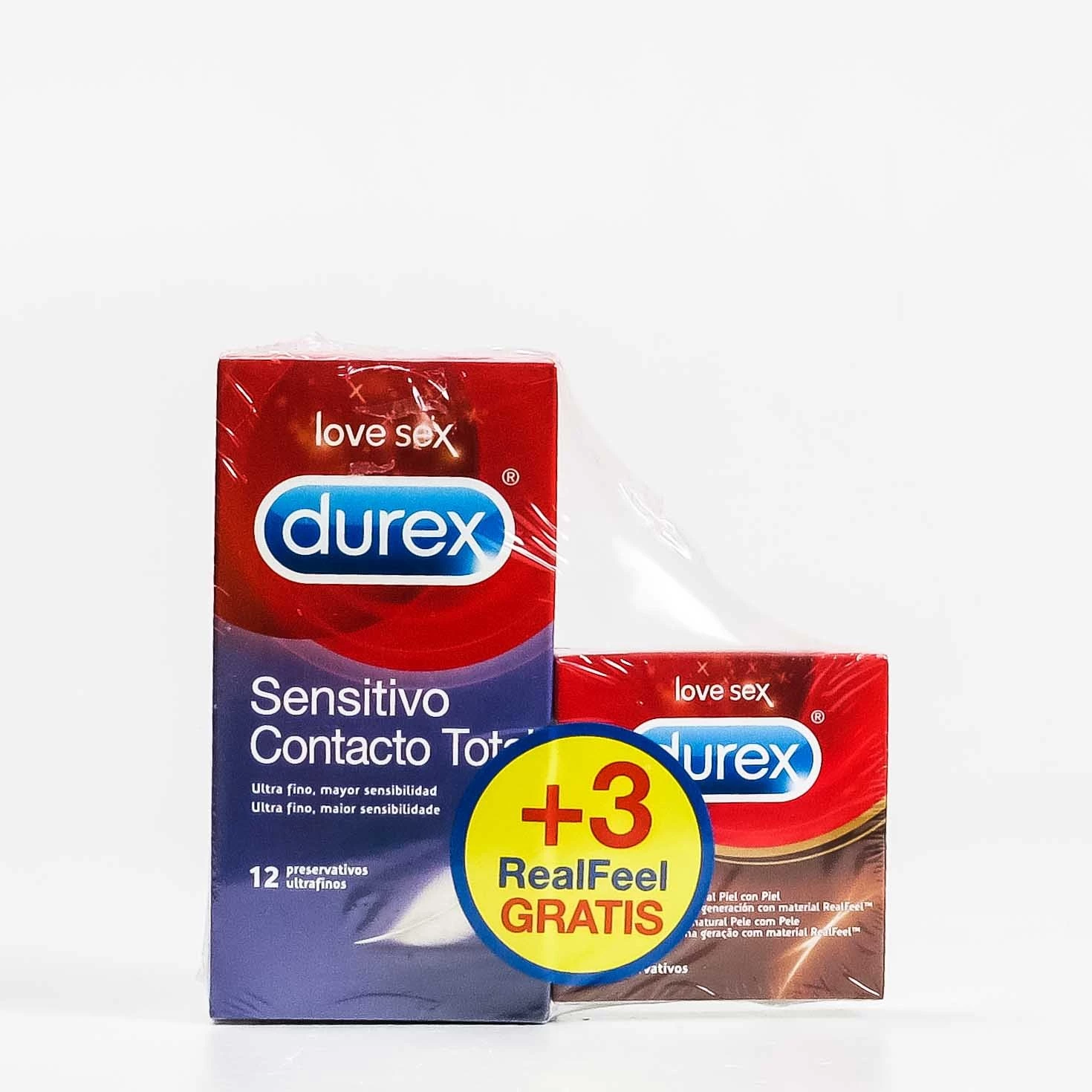 Durex Sensitivo Contacto Total, 12ud*