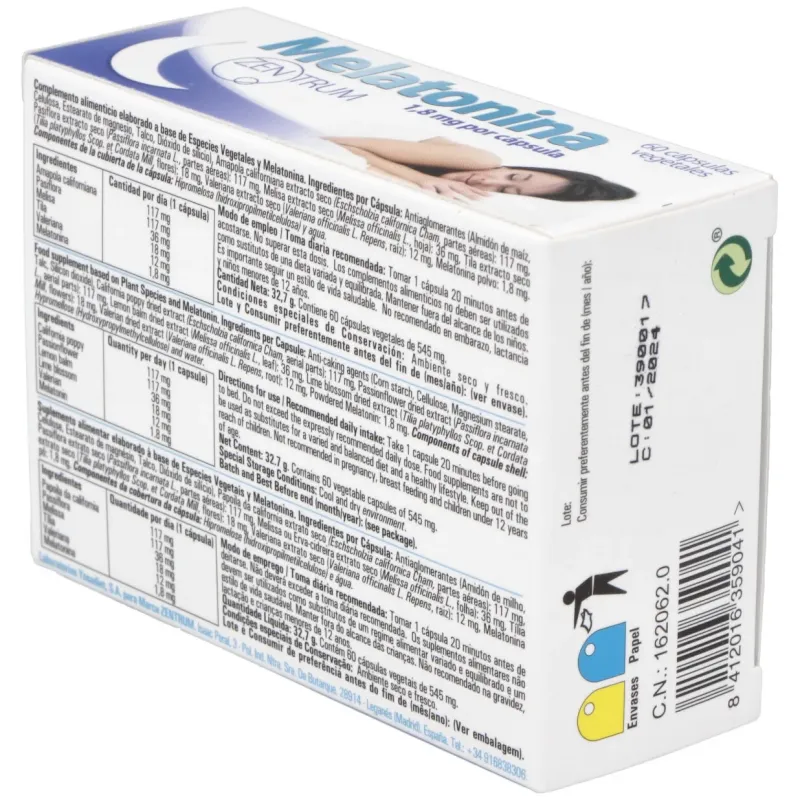 Ynsadiet melatonina 60cáps | Farmacia Barata Ynsadiet melatonina 60cáps | Farmacia Barata