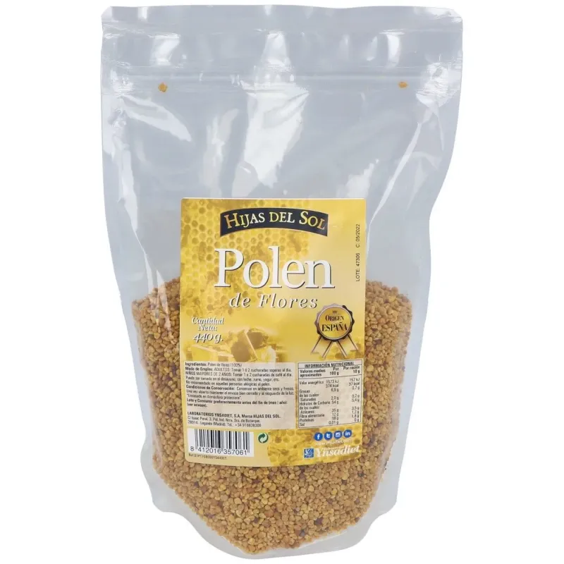 Polen grano bolsa 440gr.hijas del sol | Farmacia Barata