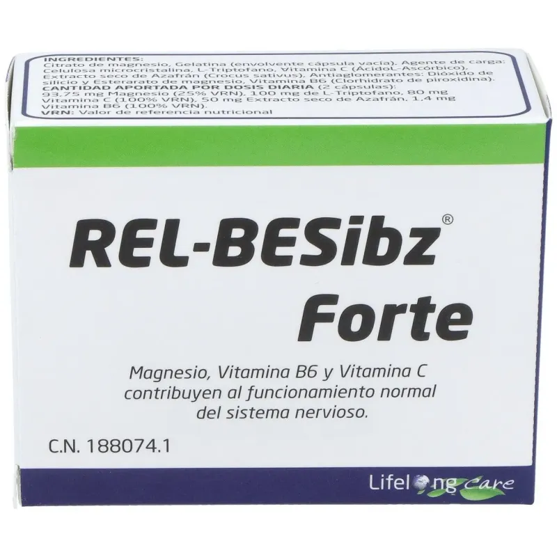 Lifelong care relbes forte rel besibz 60caps | Farmacia Barata