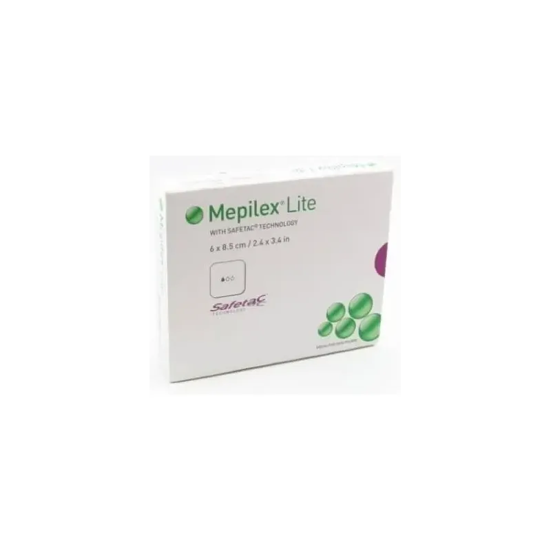 Mepore aposito mepilex lite est 6x8,5cm 5uds | Farmacia Barata