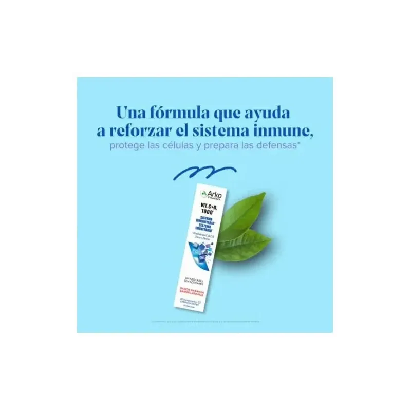 Arkopharma vitamina c + d3 1000mg + zinc efervescente 2x20comp | Farmacia Barata