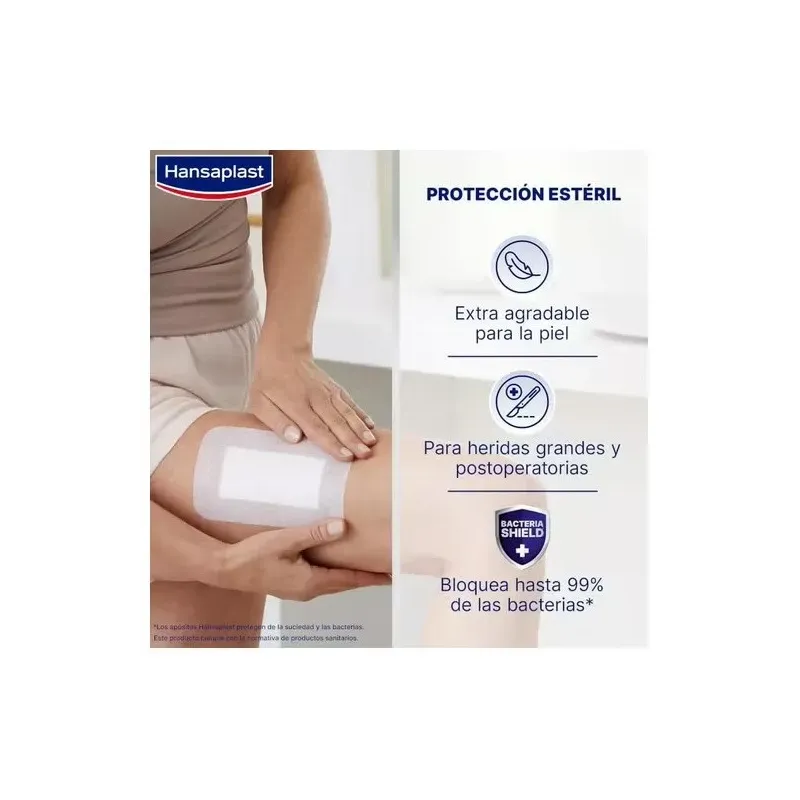 Hansaplast med+ sensitive 3xl apósito 10x15cm 5uds | Farmacia Barata Hansaplast med+ sensitive 3xl apósito 10x15cm 5uds | Farmacia Barata