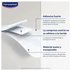 Hansaplast med+ sensitive 3xl apósito 10x15cm 5uds | Farmacia Barata Hansaplast med+ sensitive 3xl apósito 10x15cm 5uds | Farmacia Barata