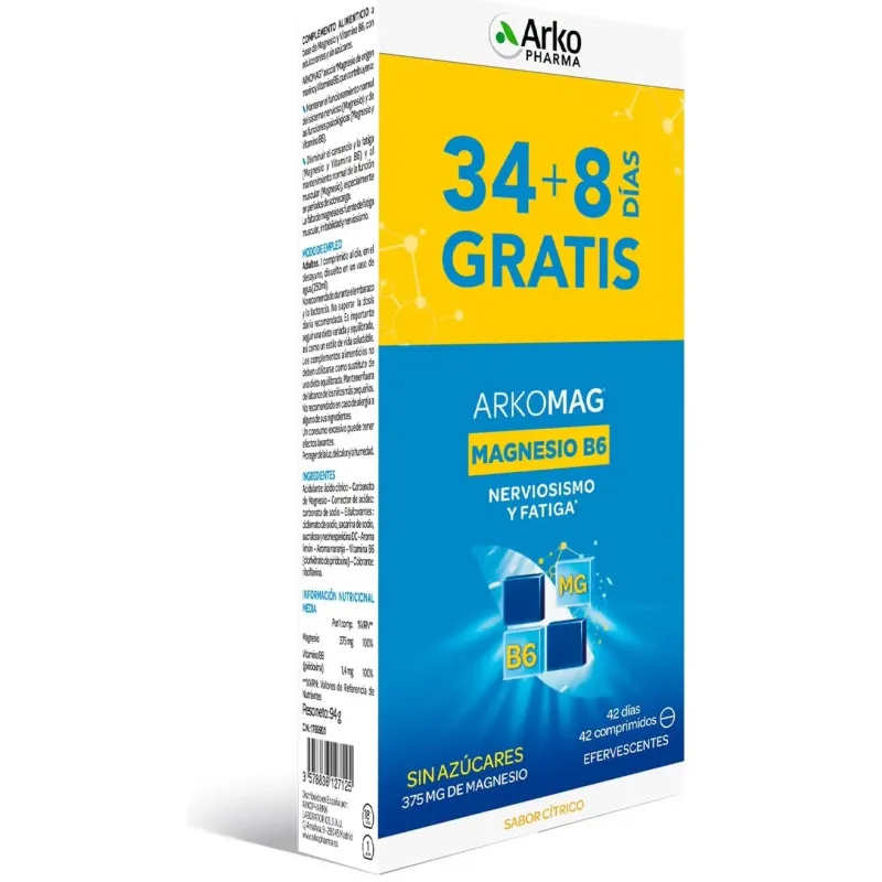 Arkopharma arkomag magnesio + vitamina b6 21comp | Farmacia Barata