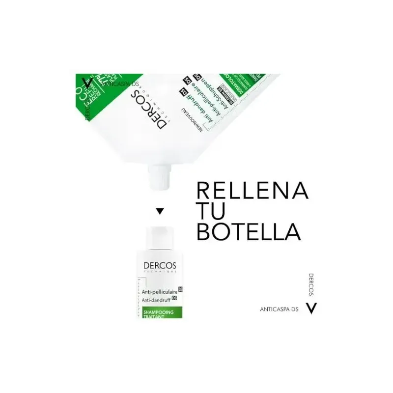 Vichy dercos technique anticaspa ds champú cabello seco eco-recarga 500ml | Farmacia Barata