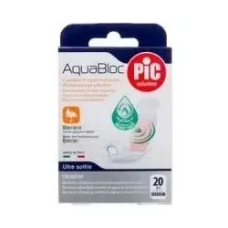 Pic aquabloc con bactericida apósito adhesivo 19x72mm 20uds