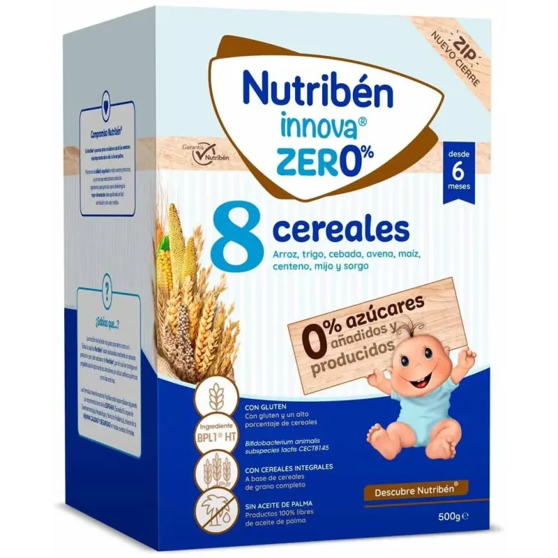 Nutriben innova zero% 8 cereales +6m 500g | Farmacia Barata Nutriben innova zero% 8 cereales +6m 500g | Farmacia Barata