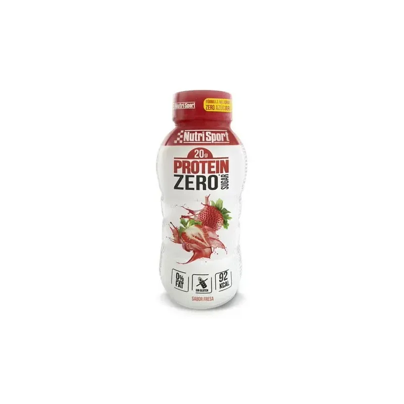 Nutrisport protein zero sugar batido fresa 330ml | Farmacia Barata Nutrisport protein zero sugar batido fresa 330ml | Farmacia Barata
