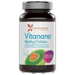 Mundonatural vitanano methy folato 30caps