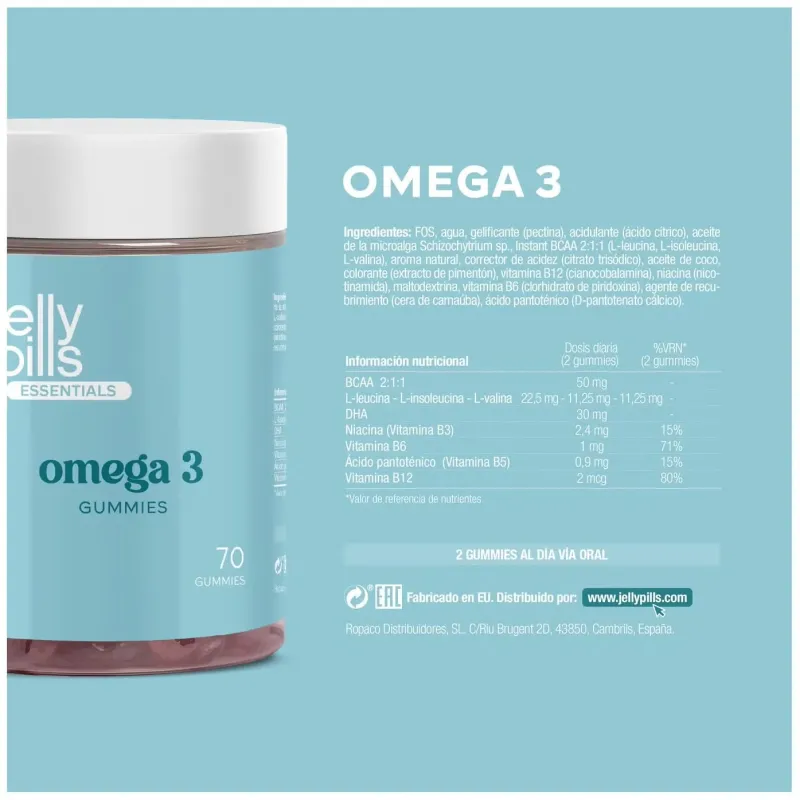 Jelly pills omega3 70 gummies | Farmacia Barata Jelly pills omega3 70 gummies | Farmacia Barata