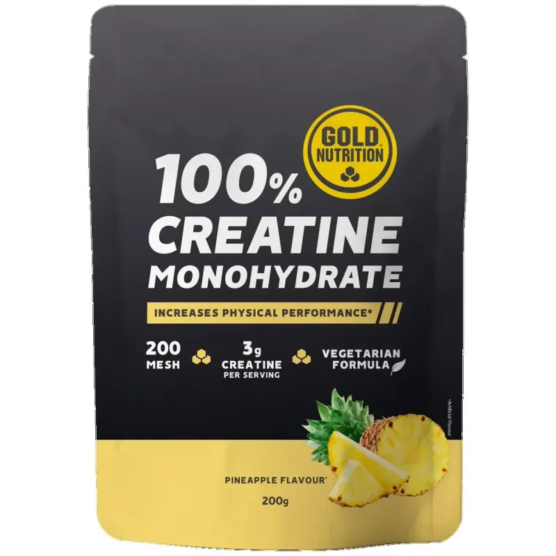 Gold nutrition creatine monohydrate pineapple 200gr | Farmacia Barata