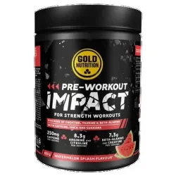 Gold nutrition polvo proteico pre-workout impact watermelon 400g