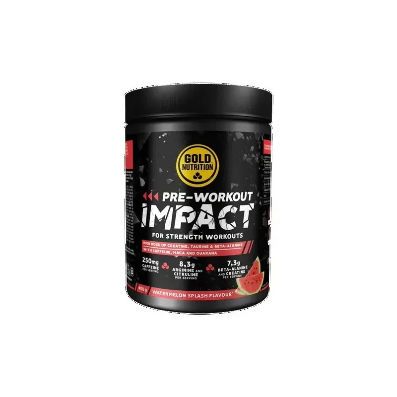 Gold nutrition polvo proteico pre-workout impact watermelon 400g | Farmacia Barata Gold nutrition polvo proteico pre-workout impact watermelon 400g | Farmacia Barata