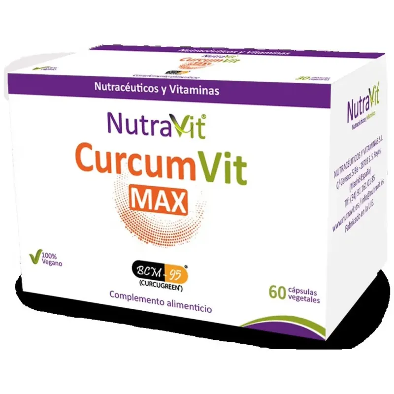 Nutravit curcumvit max bcm95 60comp | Farmacia Barata Nutravit curcumvit max bcm95 60comp | Farmacia Barata