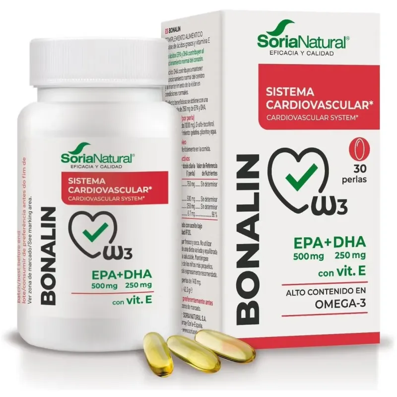 Soria natural bonalin epa + dha 30 perlas | Farmacia Barata