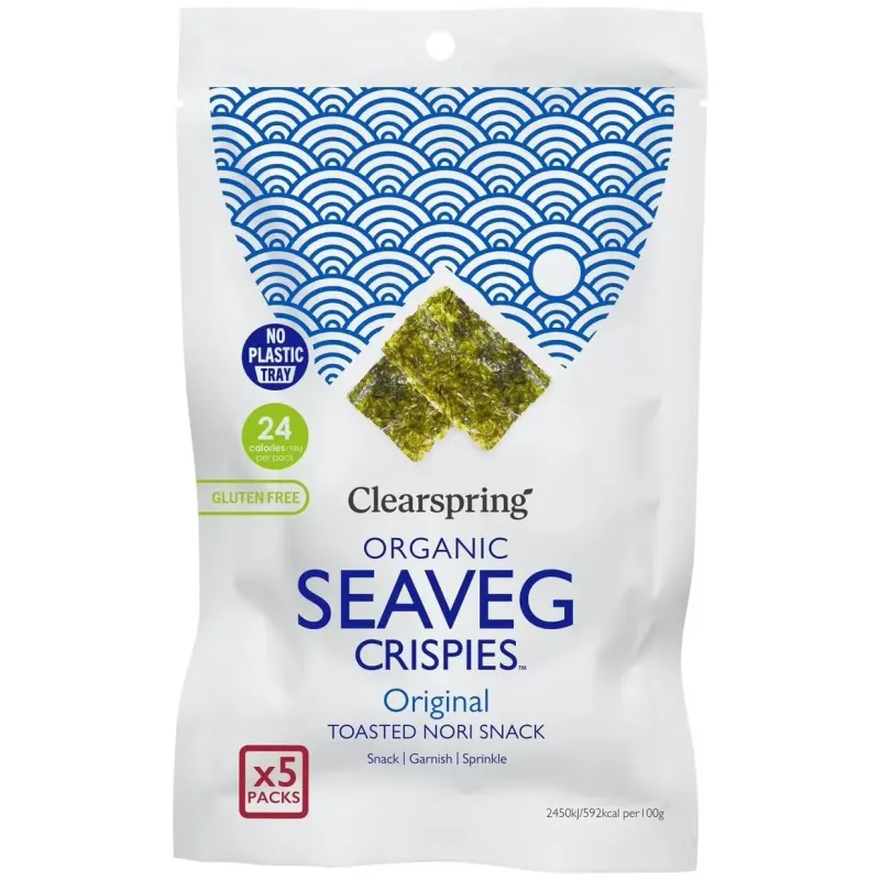 Clearspring alga nori tostada multipack snack 5x4g | Farmacia Barata