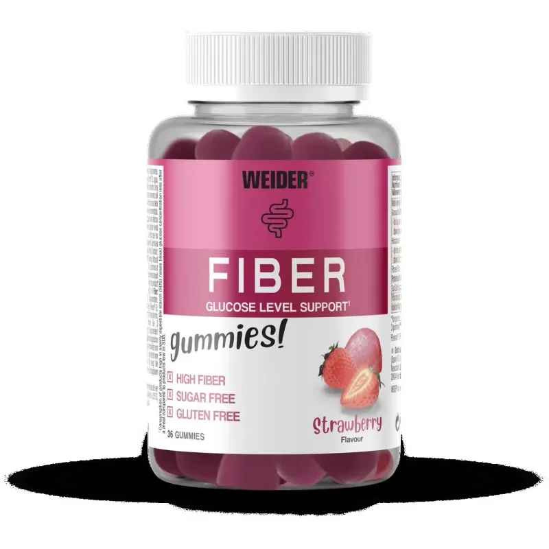Weider fiber fresa gummies 60uds | Farmacia Barata