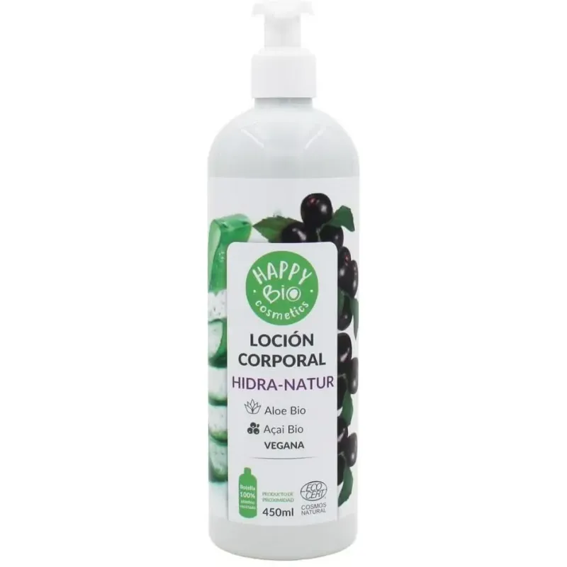 Happy bio cosmetics locion corporal hidra natur acai aloe 450ml | Farmacia Barata Happy bio cosmetics locion corporal hidra natur acai aloe 450ml | Farmacia Barata