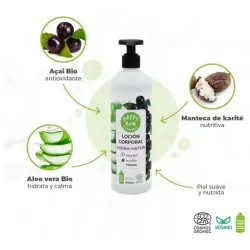 Happy bio cosmetics locion corporal hidra natur acai aloe 450ml | Farmacia Barata Happy bio cosmetics locion corporal hidra natur acai aloe 450ml | Farmacia Barata