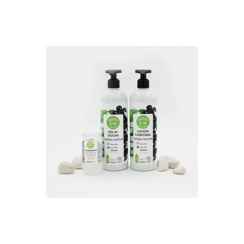 Happy bio cosmetics locion corporal hidra natur acai aloe 450ml | Farmacia Barata Happy bio cosmetics locion corporal hidra natur acai aloe 450ml | Farmacia Barata