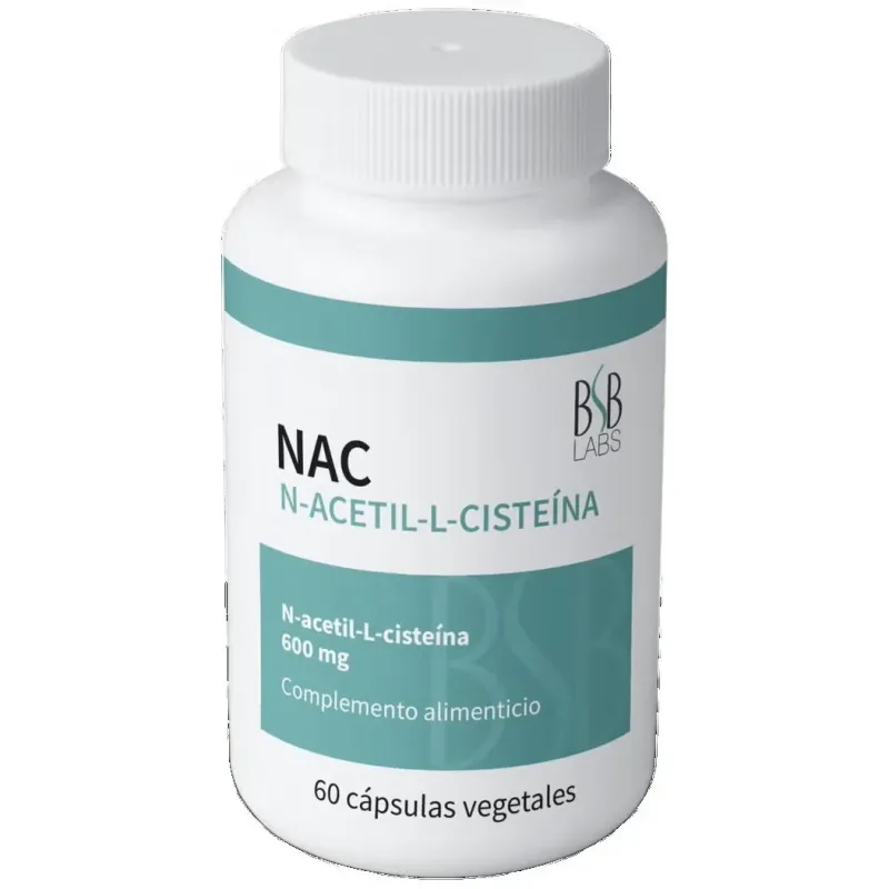Bsb labs nac n-acetil-l-cisteina 600mg 60caps | Farmacia Barata