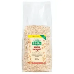 Biogra copos de avena finos integrales s/gluten 500g