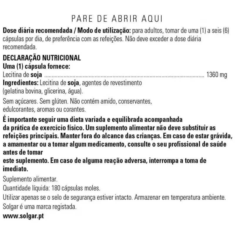 Lecitina de soja 1360mg. 180perlas | Farmacia Barata Lecitina de soja 1360mg. 180perlas | Farmacia Barata