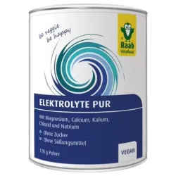 Raab vitalfood electrolito puro polvo vegan sin gluten 170g