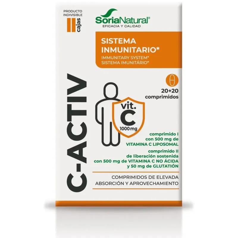 Soria natural c-activ 40comp | Farmacia Barata