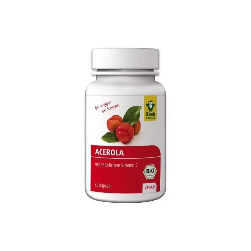 Raab vitalfood acerola bio 80caps | Farmacia Barata