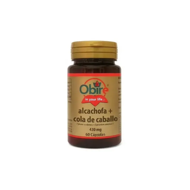 Obire alcachofa + cola de caballo 300mg 60caps | Farmacia Barata