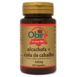 Obire alcachofa + cola de caballo 300mg 60caps | Farmacia Barata