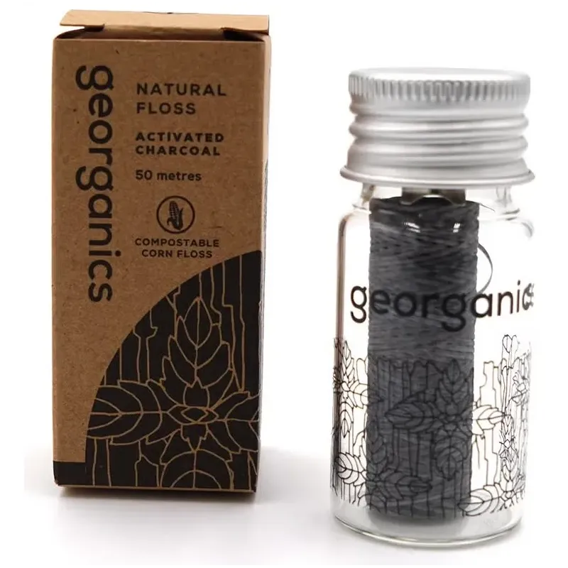 Georganics dental floss activated charcoal 50m 1ud | Farmacia Barata Georganics dental floss activated charcoal 50m 1ud | Farmacia Barata