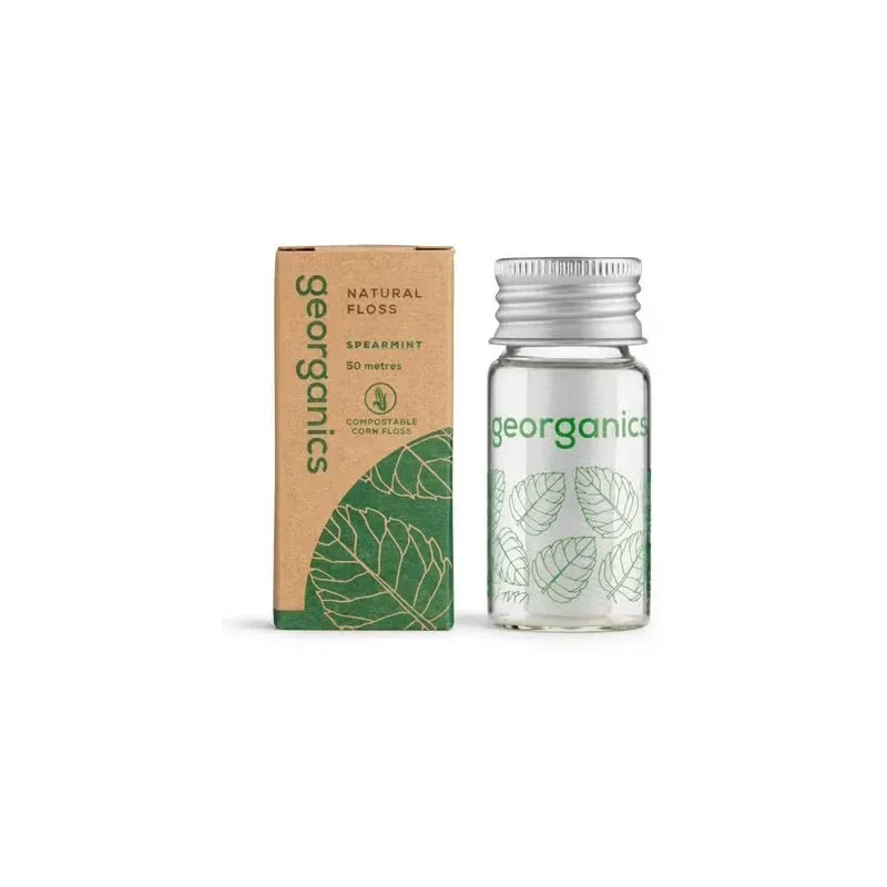 Georganics dental floss spearmint 50m 1ud | Farmacia Barata