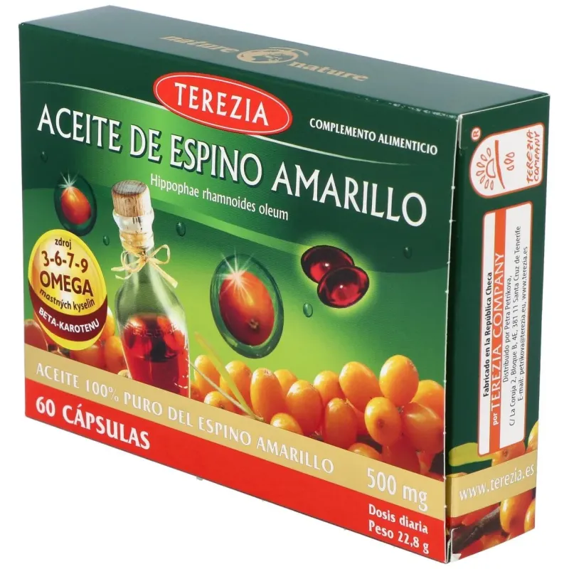 Aceite de espino amarillo 60cap. | Farmacia Barata