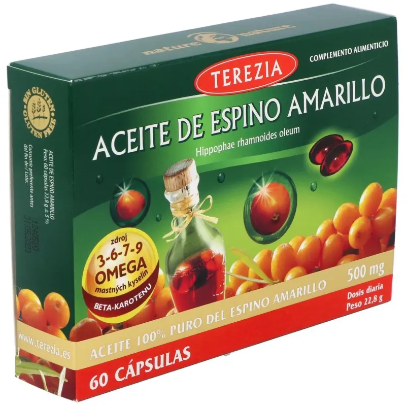 Aceite de espino amarillo 60cap. | Farmacia Barata