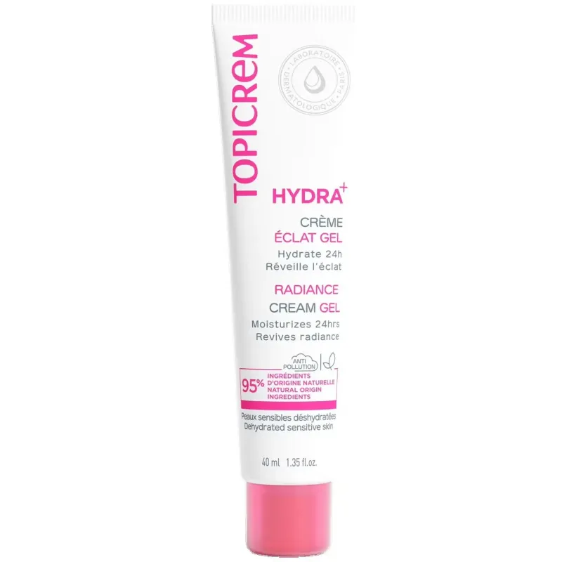 Topicrem hydra+ gel hidratante iluminador 40 ml | Farmacia Barata