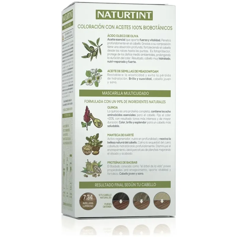 Naturtint biobased 7.34 avellana luminoso | Farmacia Barata Naturtint biobased 7.34 avellana luminoso | Farmacia Barata