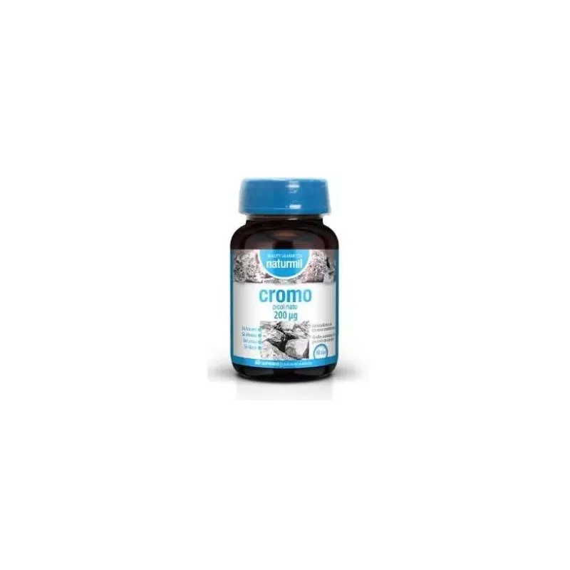 Naturmil picolinato de cromo 200mg 60comp | Farmacia Barata