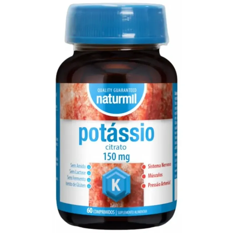 Naturmil citrato de potasio 150mg 60comp | Farmacia Barata