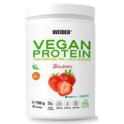 Weider vegan protein fresa 750gr.