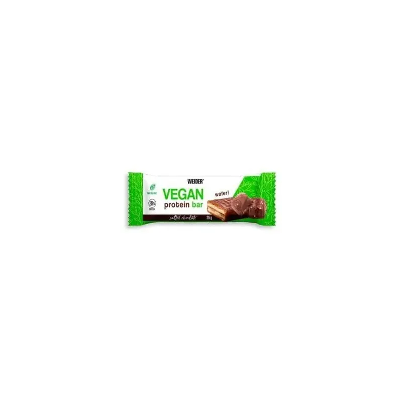 Vegan protein wafer bar salted chocolate 12ud. | Farmacia Barata