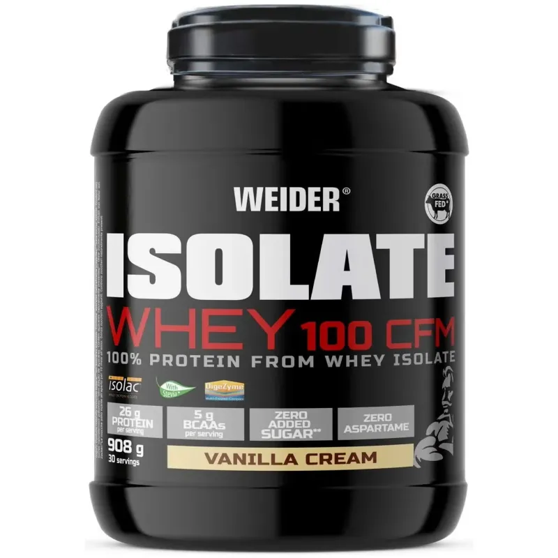 Weider isolate whey 100 cfm vainilla crema 908g | Farmacia Barata Weider isolate whey 100 cfm vainilla crema 908g | Farmacia Barata