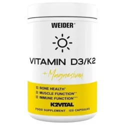 Weider vitamin d3/k2 + magnesium 120caps