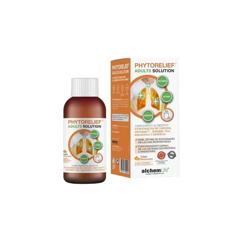 Phytorelief adults solution sabor melocotón 120ml | Farmacia Barata