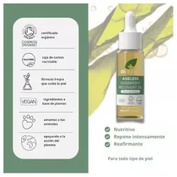Dr. organic ageless aceite noche algas marinas 30ml | Farmacia Barata