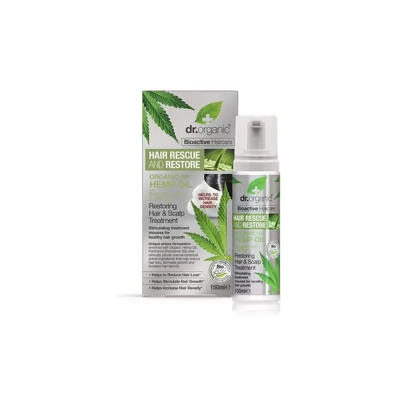 Dr. organic hemp haircare mousse hair 150ml | Farmacia Barata Dr. organic hemp haircare mousse hair 150ml | Farmacia Barata